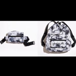 Pink Victoria’s Secret packable backpack - NWT